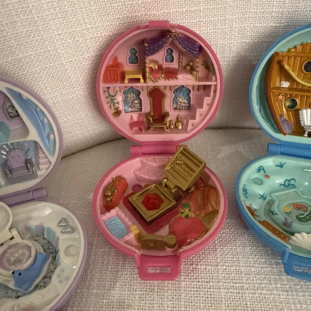 Polly Pocket 1992 Jeweled Undersea Palace Rubin Forest Ice Kingdom Bluebird READ